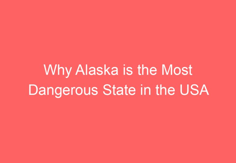 Why Alaska is the Most Dangerous State in the USA