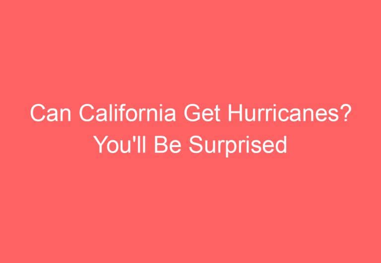 Can California Get Hurricanes? You’ll Be Surprised