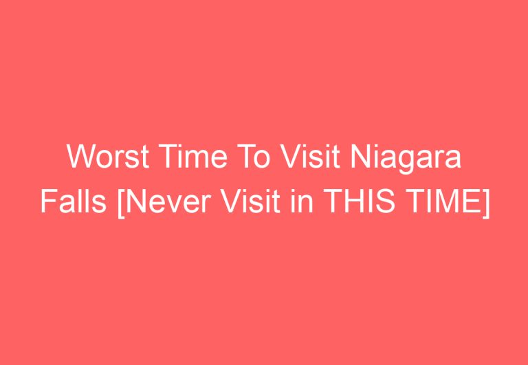 Worst Time To Visit Niagara Falls [Never Visit in THIS TIME]