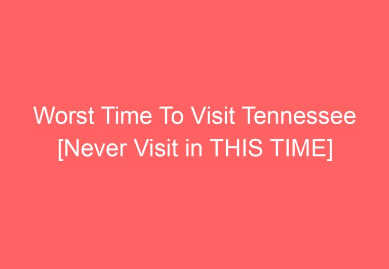 Worst Time To Visit Tennessee [Never Visit in THIS TIME]