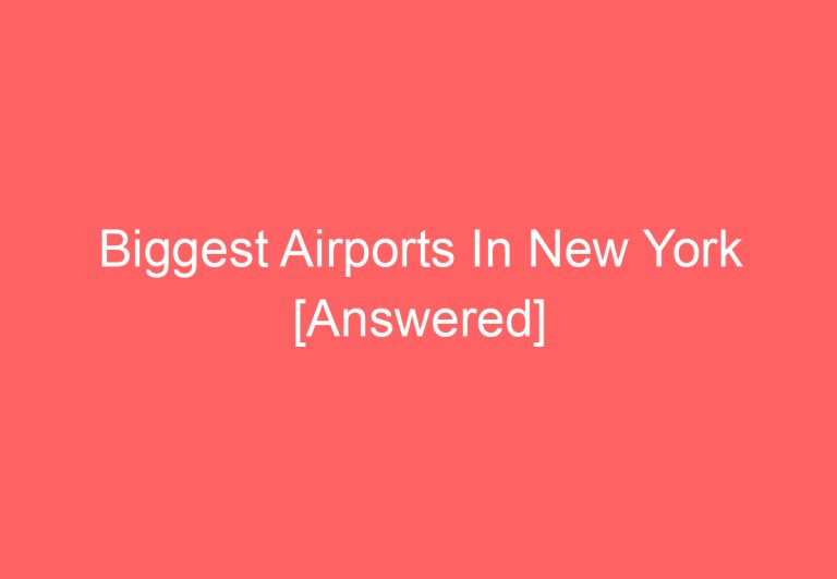 Biggest Airports In New York [Answered]
