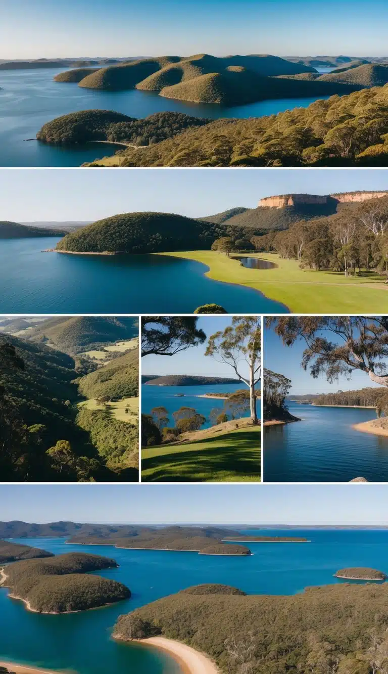 Rolling hills, lush forests, and serene lakes make up the natural landscapes of Victoria, Australia. The rugged coastline and stunning rock formations offer breathtaking views for visitors to explore