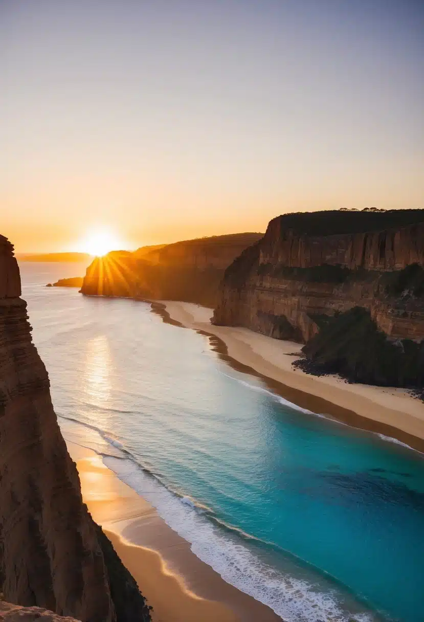The sun sets over the rugged cliffs of Second Valley, casting a warm glow on the pristine beaches and crystal-clear waters of South Australia
