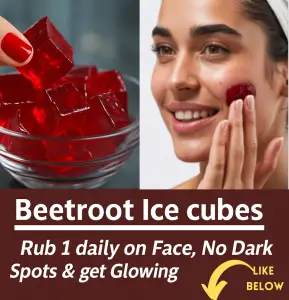 Beetroot Ice Cubes for Glowing Skin