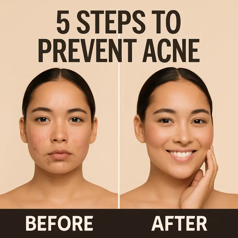 5 steps to prevent acne