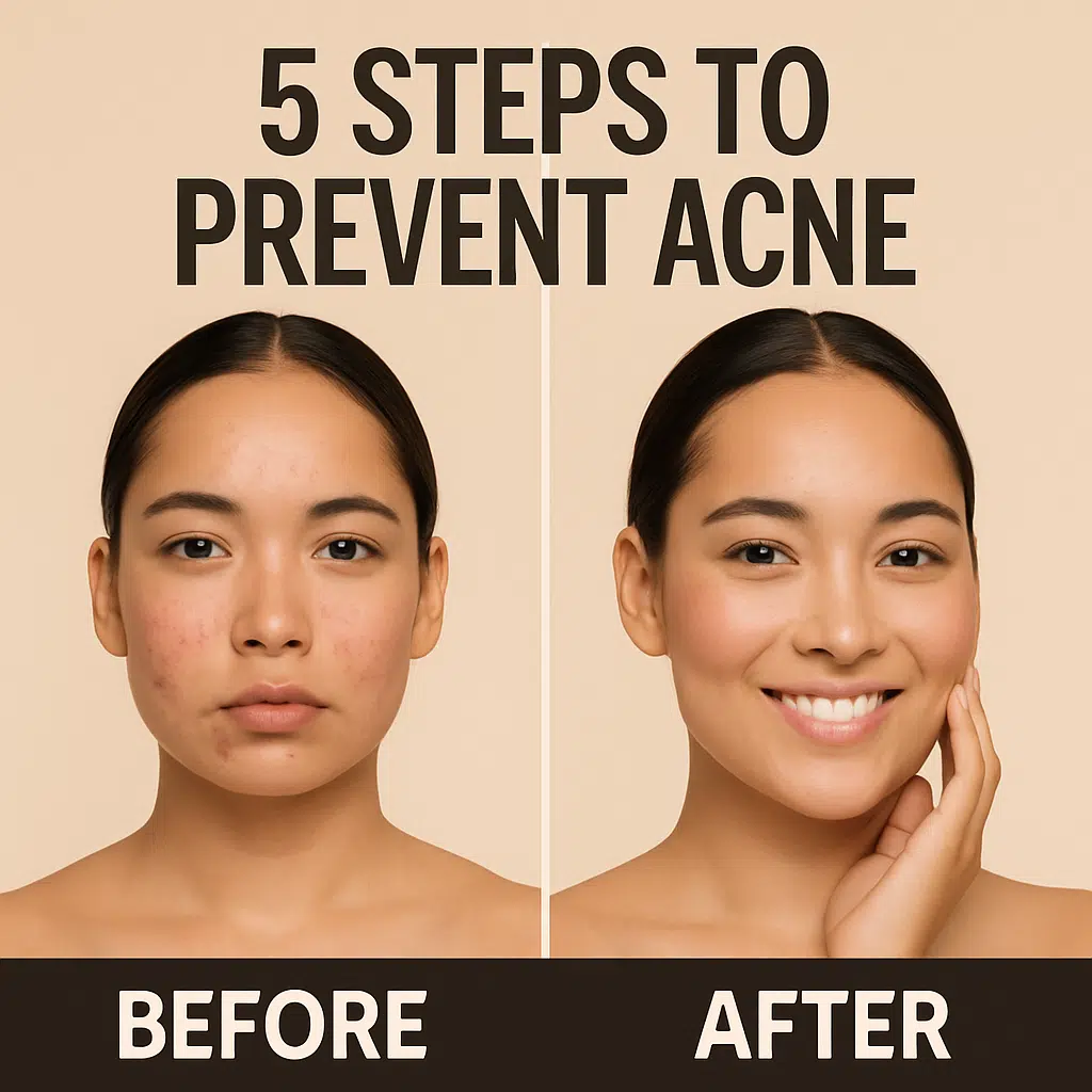 5 steps to prevent acne