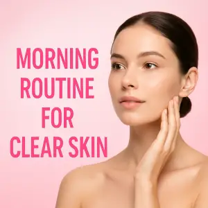 Morning skin care routine