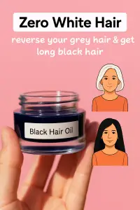 How to Reverse Grey Hair and Grow Long Black Hair Naturally with Black Hair Oil