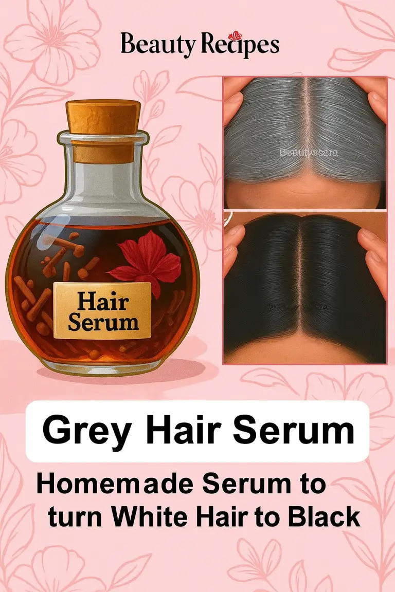 How to Turn Grey Hair Black Naturally: Homemade Grey Hair Serum That Works