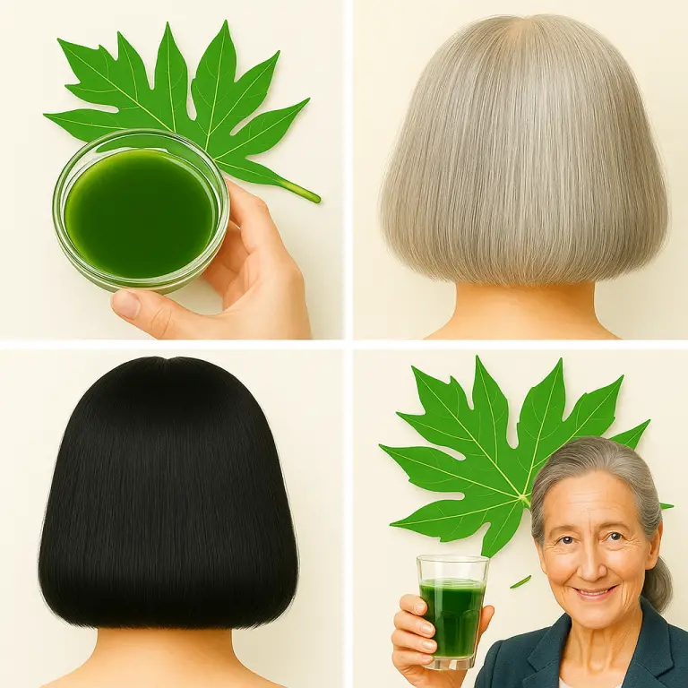 The Viral Papaya Leaf Hack That’s Turning Gray Hair Black—Real Results Inside!