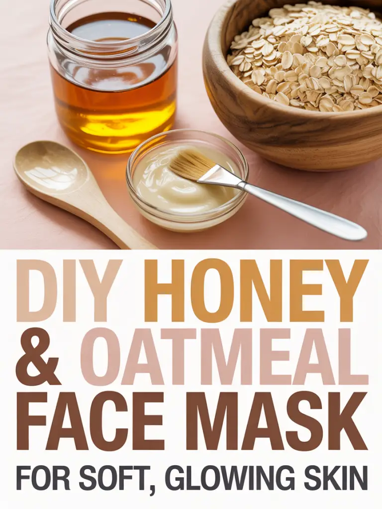 DIY Honey & Oatmeal Face Mask for Soft, Glowing Skin