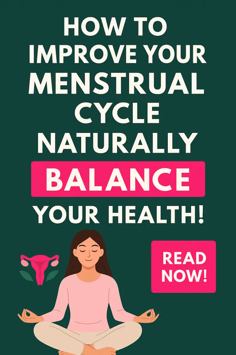 How to Improve Your Menstrual Cycle Naturally