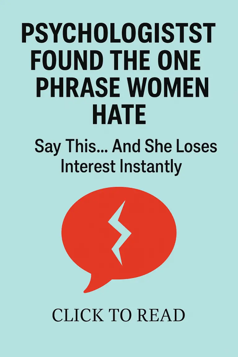 Psychologists Found the One Phrase That Makes Women Lose Interest Instantly