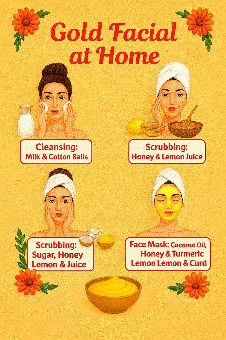 Gold Facial at Home: The 4-Step Secret to Radiant Skin