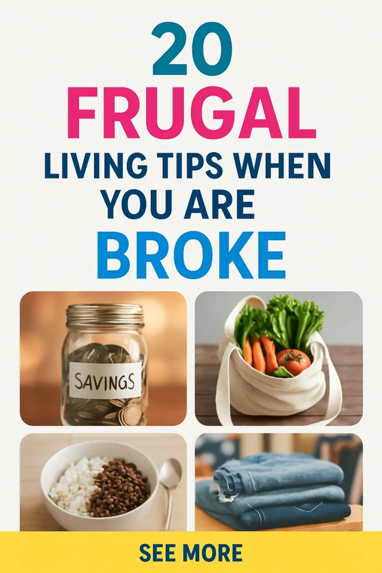 20 Frugal Living Tips When You Are Broke