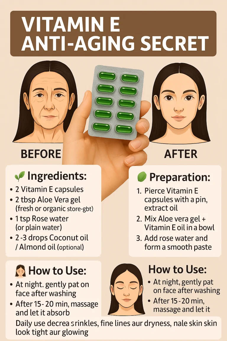 itamin E Anti-Aging Secret: Natural DIY Remedy for Youthful, Glowing Skin